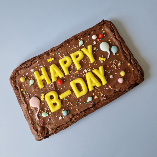 'Happy B-day' Brownie Note