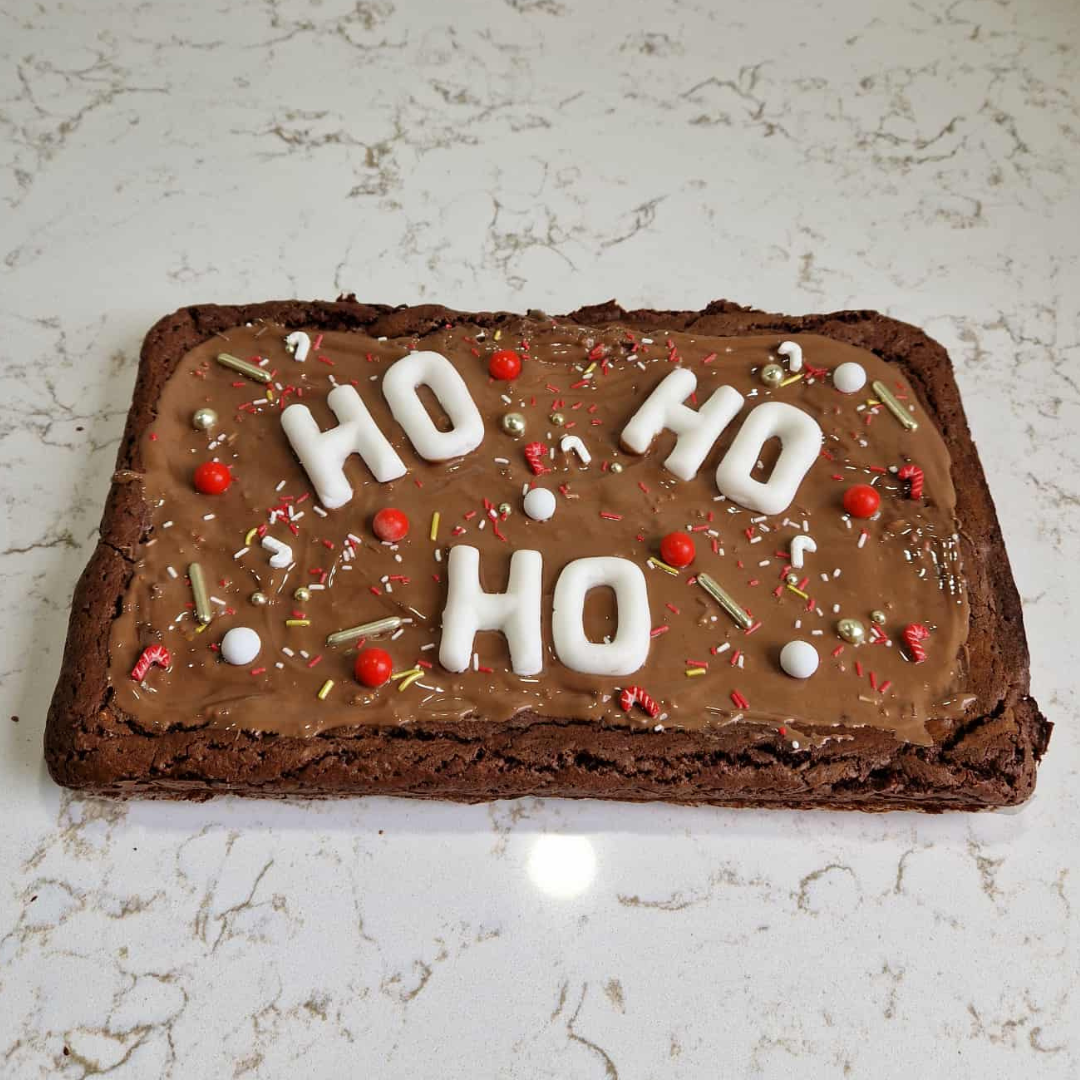 Kerst 'Ho Ho Ho' Brownie Note