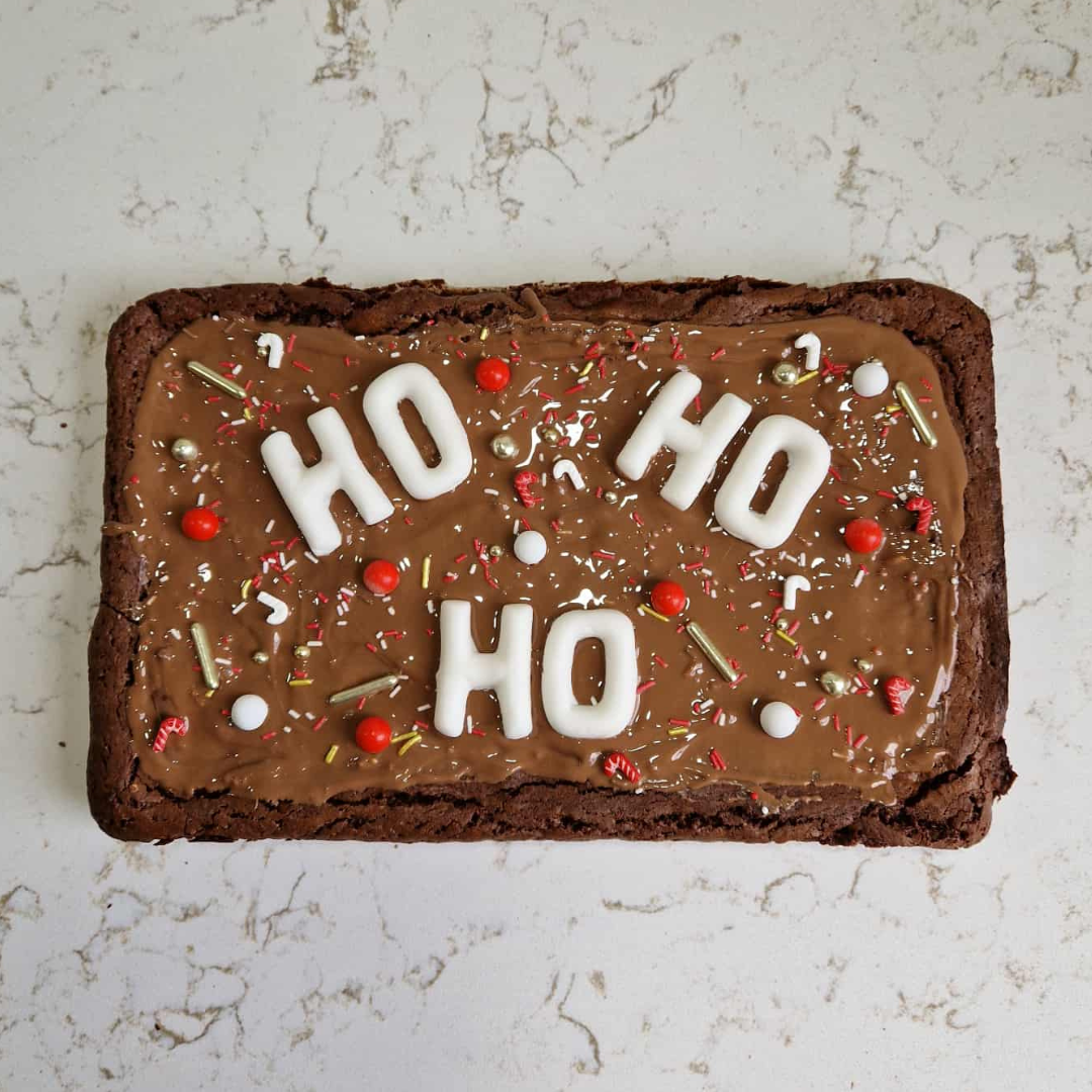 Kerst 'Ho Ho Ho' Brownie Note