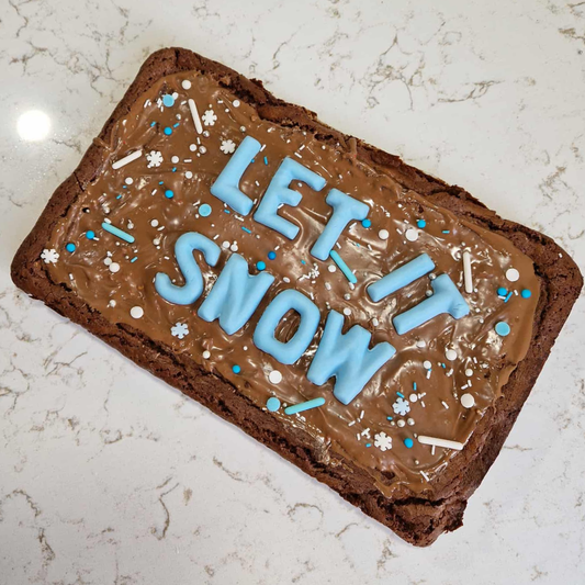 Kerst 'Let It Snow' Brownie Note